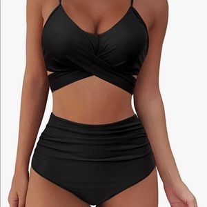 High waisted wrap bikini
